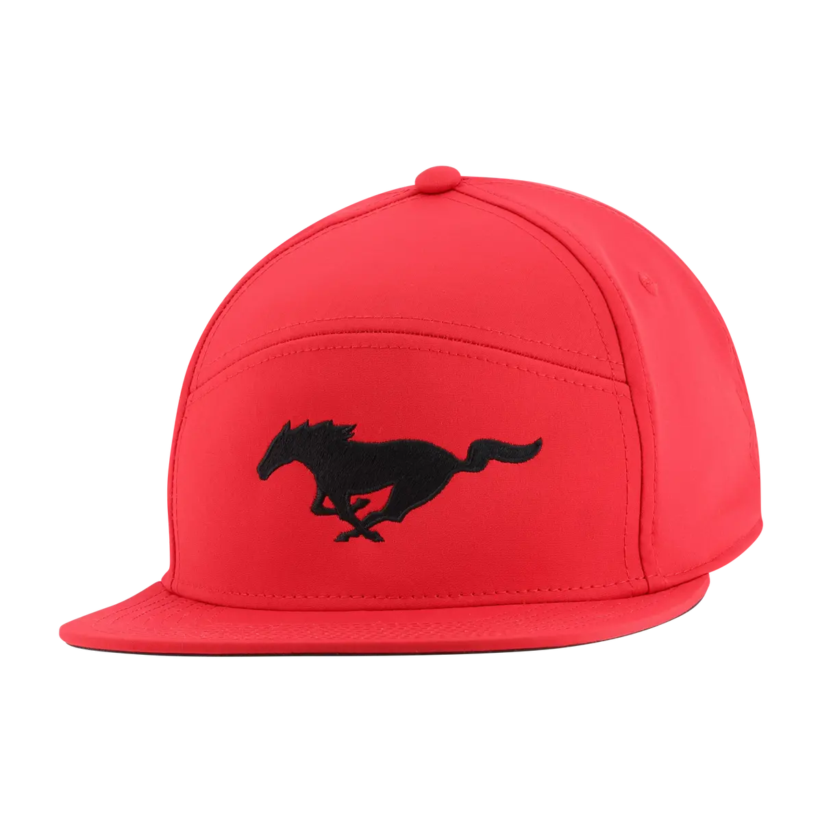 Ford Mustang Red Flat Bill Snapback Hat 1