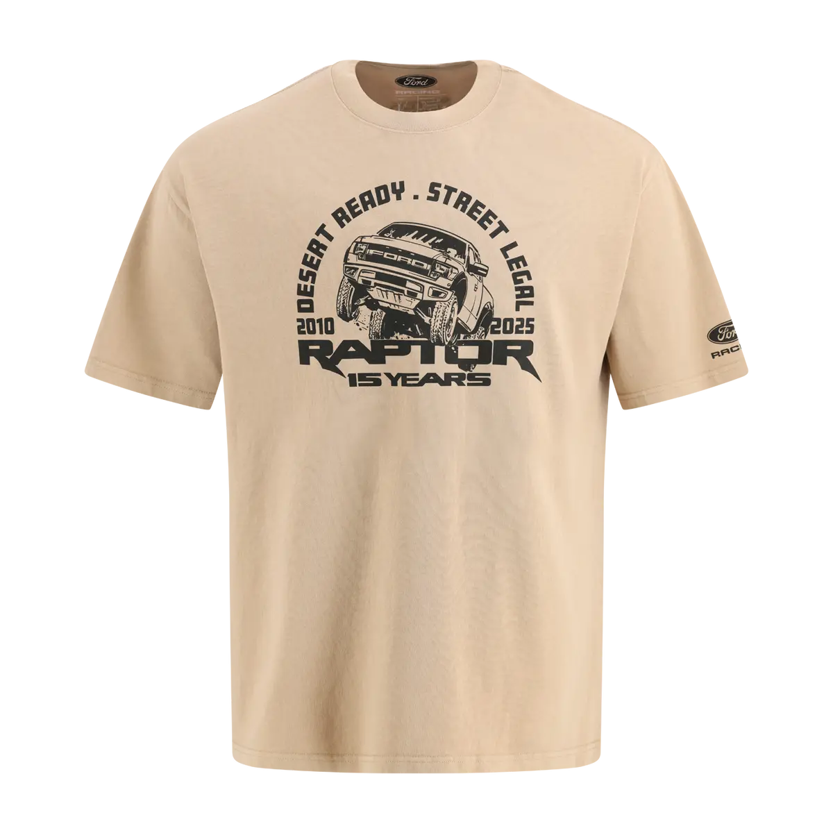 Ford Raptor Tan 15 Years Of Raptor Short Sleeve T-Shirt 1