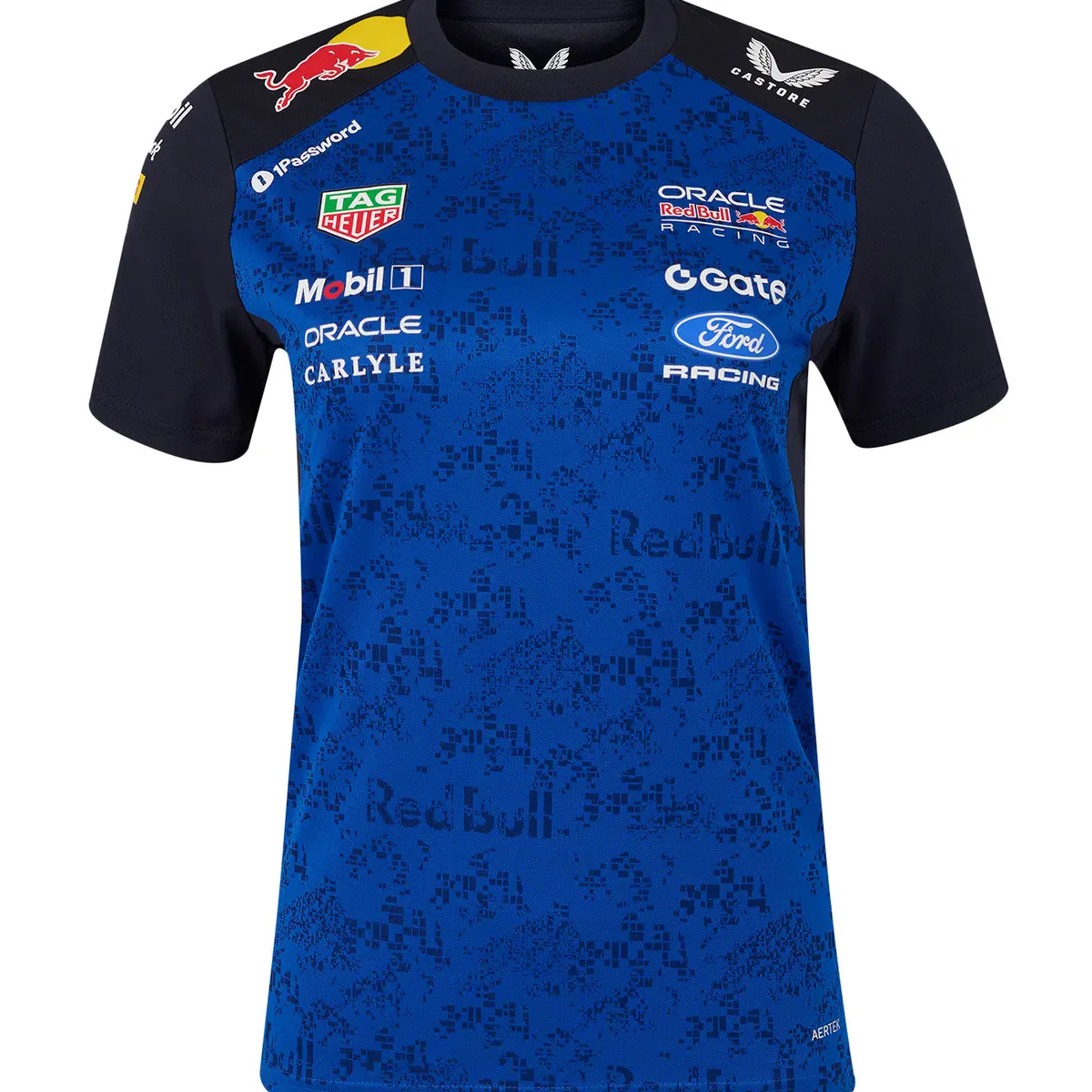 Oracle Red Bull Racing Team Replica Womens Short Sleeve T-Shirt 1