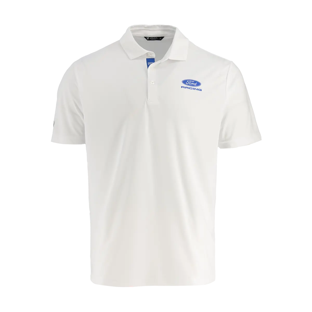 Ford Racing Logo Mens White Polo Shirt 1