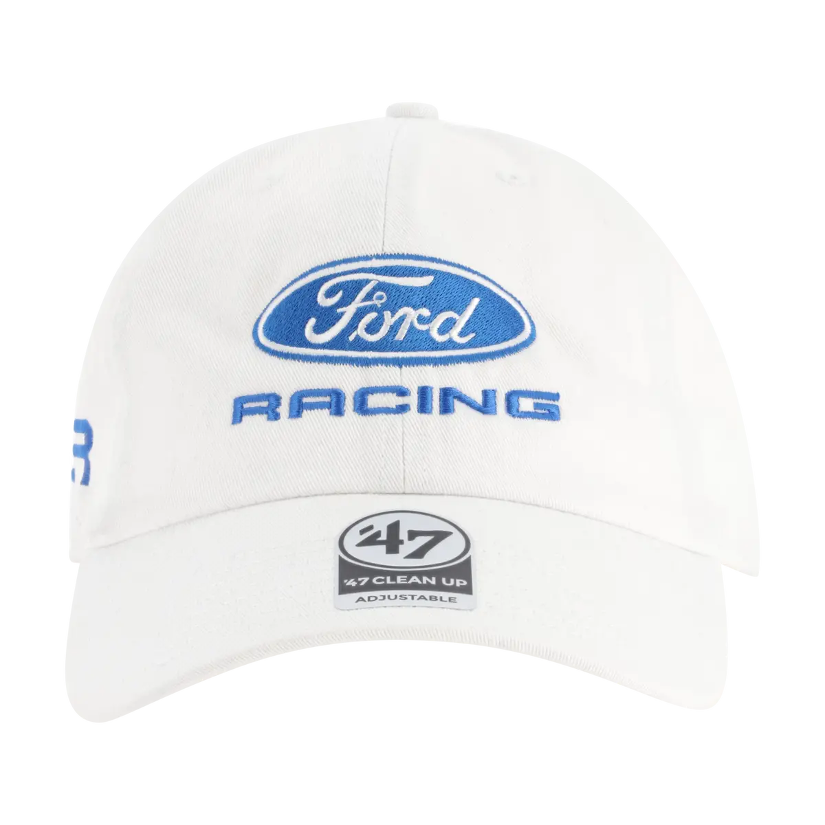 Ford Racing Logo White Slide Back Hat 1