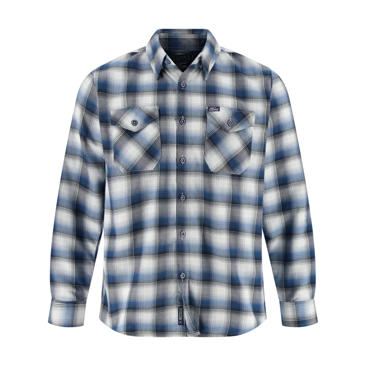 Ford Dixxon Blue Flannel Shirt 1