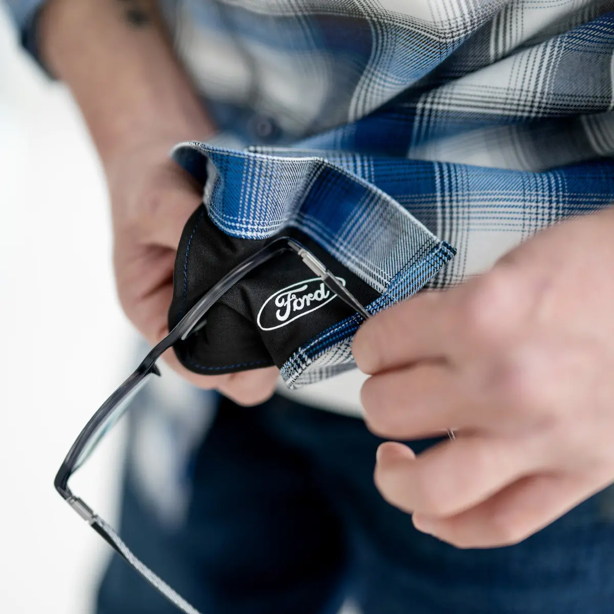 Ford Dixxon Blue Flannel Shirt 4