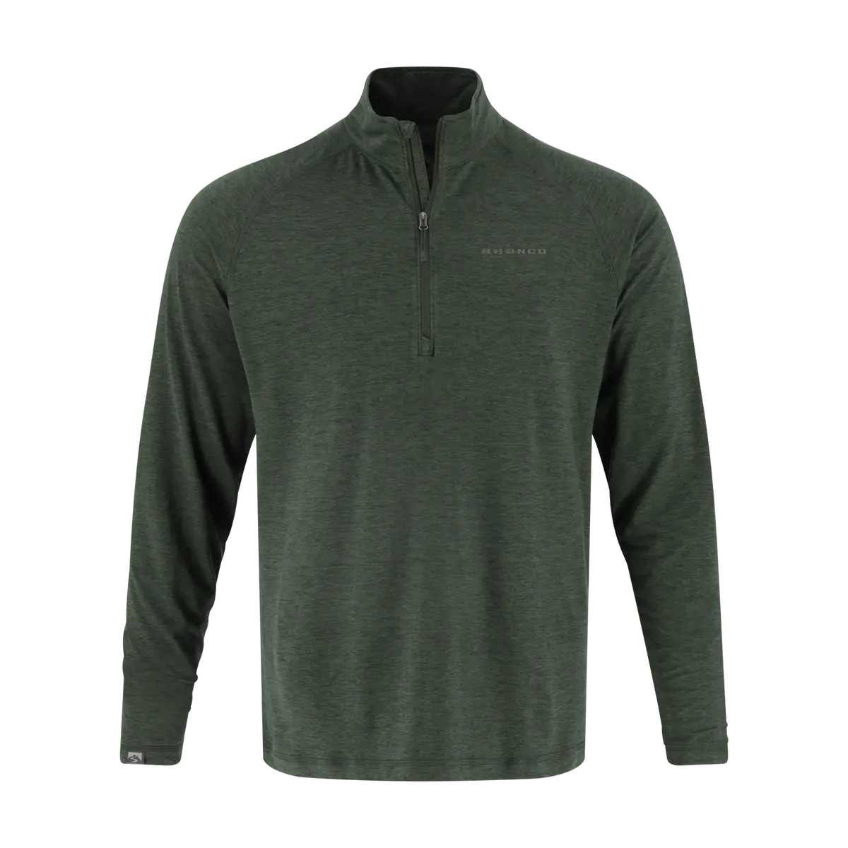 Ford Bronco Mens Green Pullover Quarter Zip 1