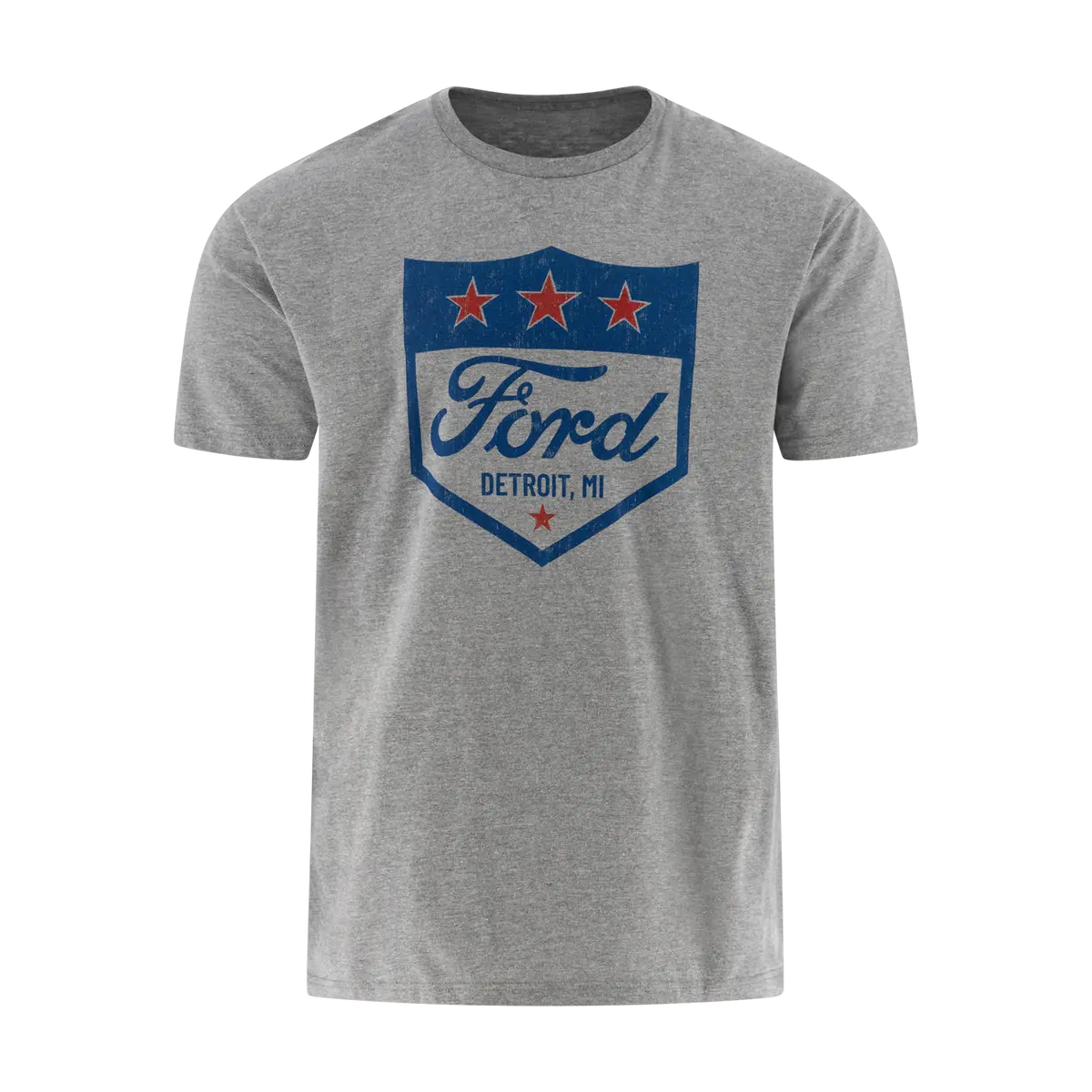 Ford Vintage Logo Detroit Gray Mens T-Shirt 1