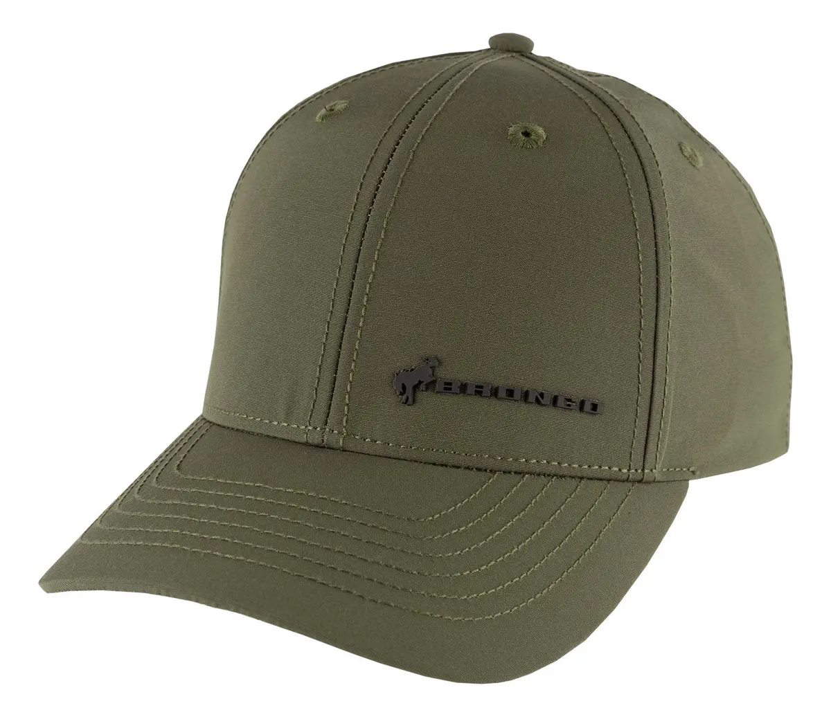 Ford Bronco Green Silicone Logo Stretch Fit Hat 1