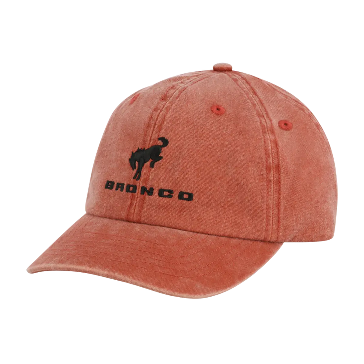 Ford Bronco Distressed Red Slide Back Hat 1