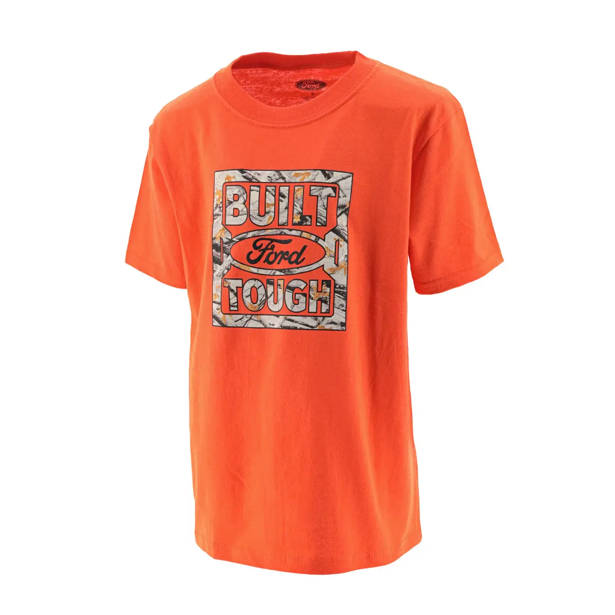 Built Ford Tough Camouflage Orange Graphic Youth T-Shirt 1