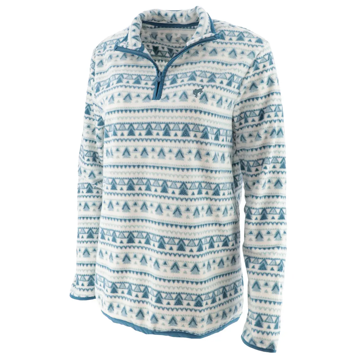Ford Bronco Womens Aztec Print Fleece Pullover Quarter Zip 1