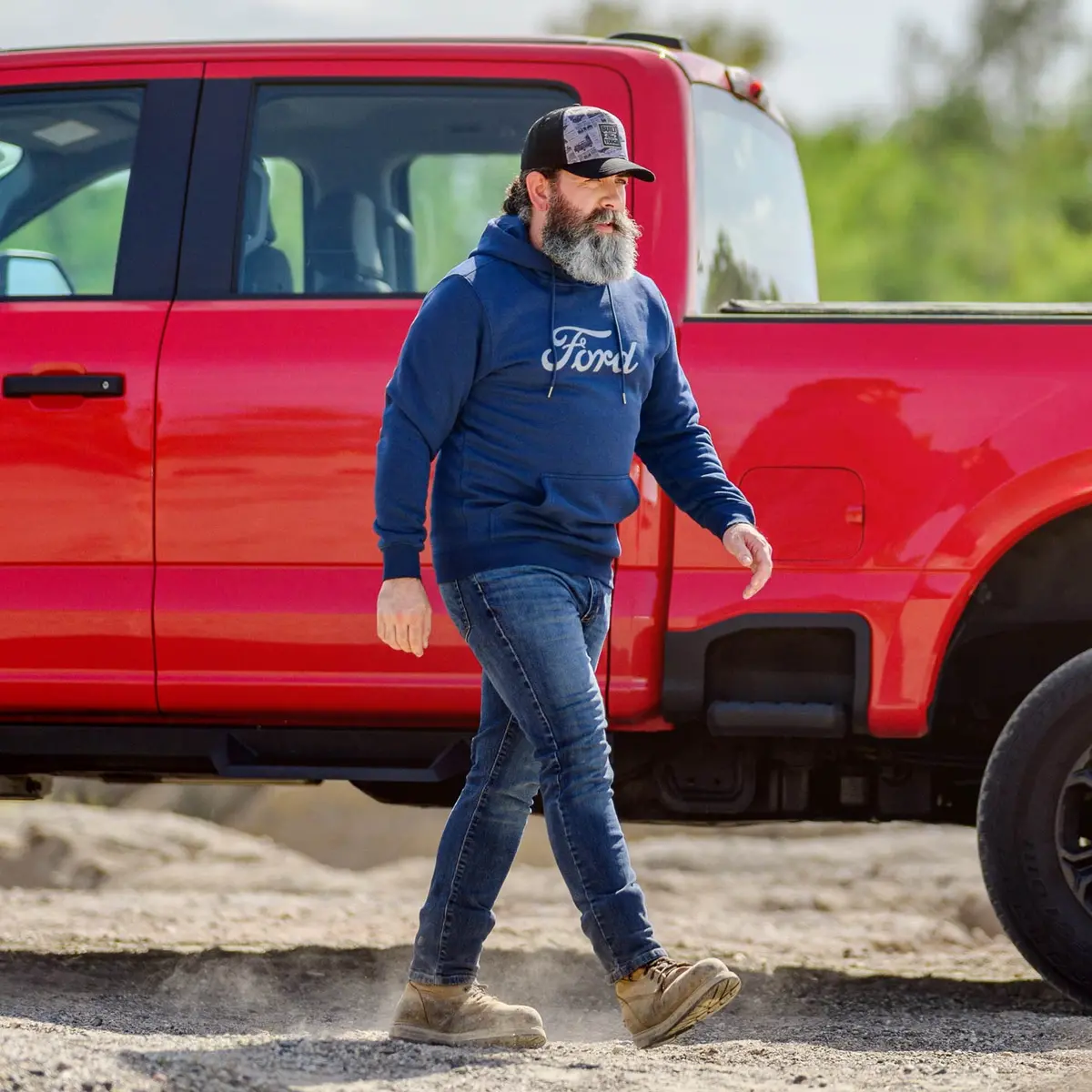 Ford Super Duty Navy Blue Hoodie 3