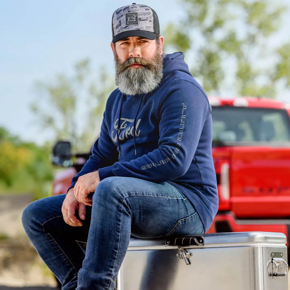 Ford Super Duty Navy Blue Hoodie 2