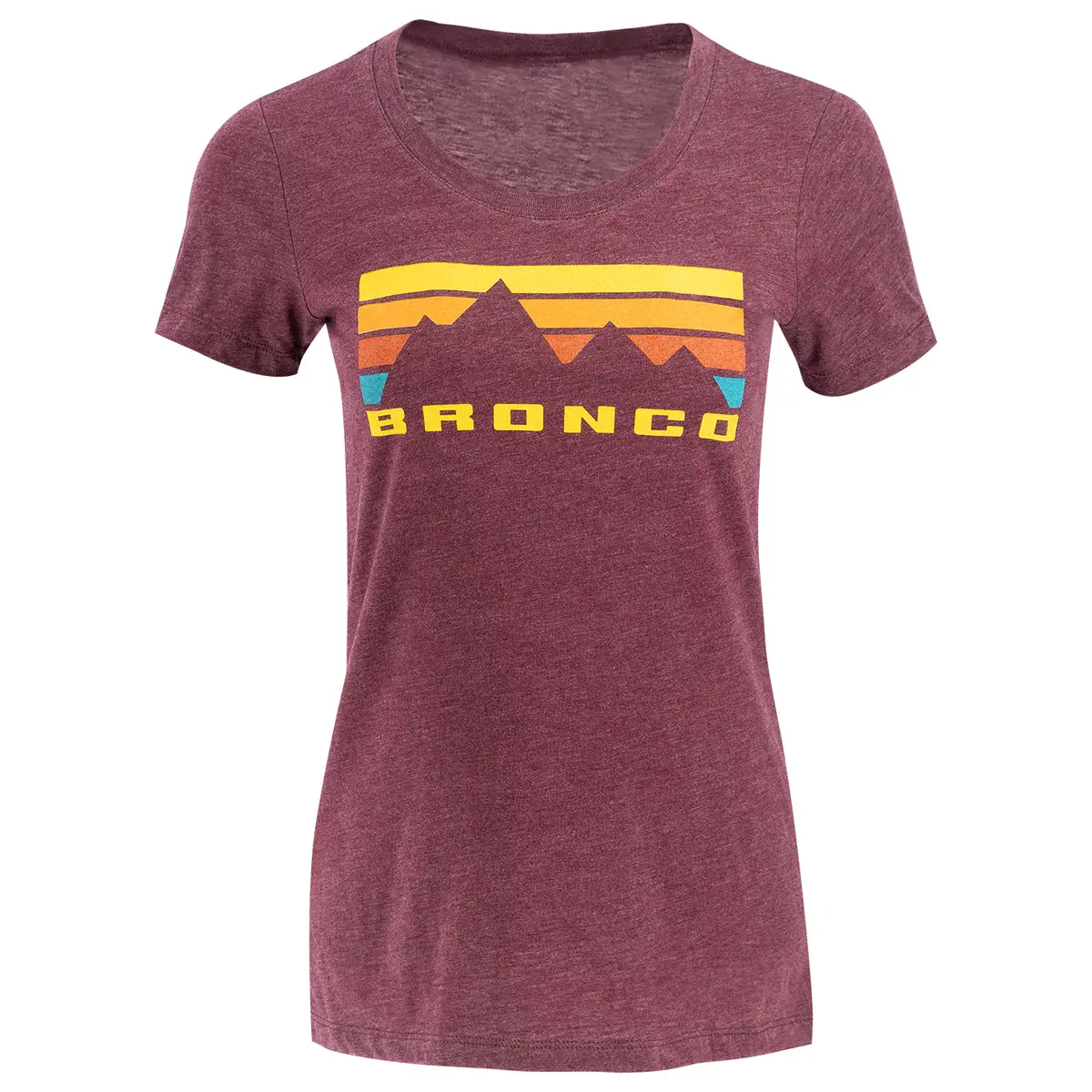 Ford Bronco Womens Mountain Skyline Short Sleeve T-Shirt 1