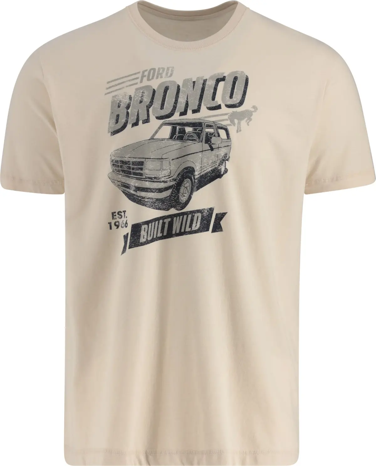 Ford Bronco Built Wild Since 1966 Mens Retro T-Shirt 1