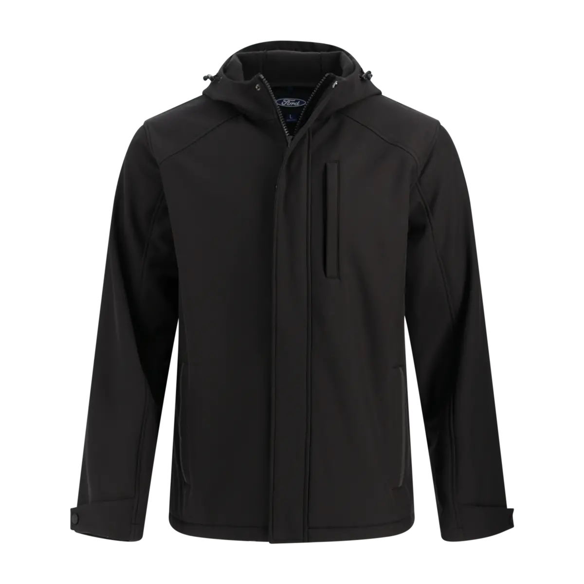 Ford Script Mens Hooded Softshell Fleece Jacket 1