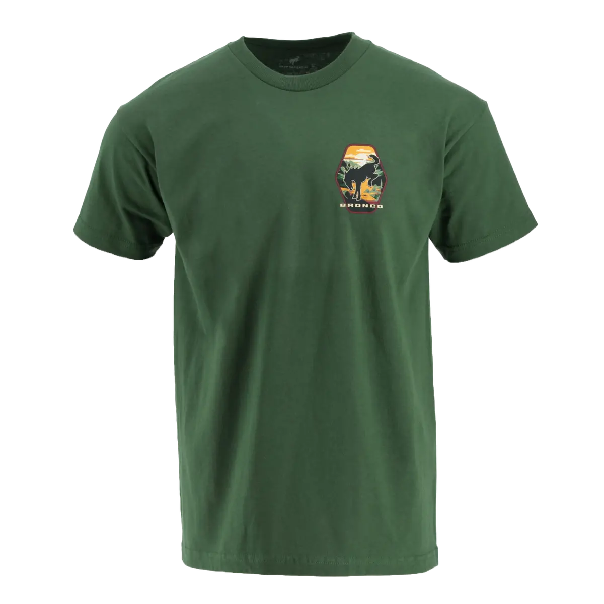 Ford Bronco Built Wild Badge Green Mens Short Sleeve T-Shirt 1