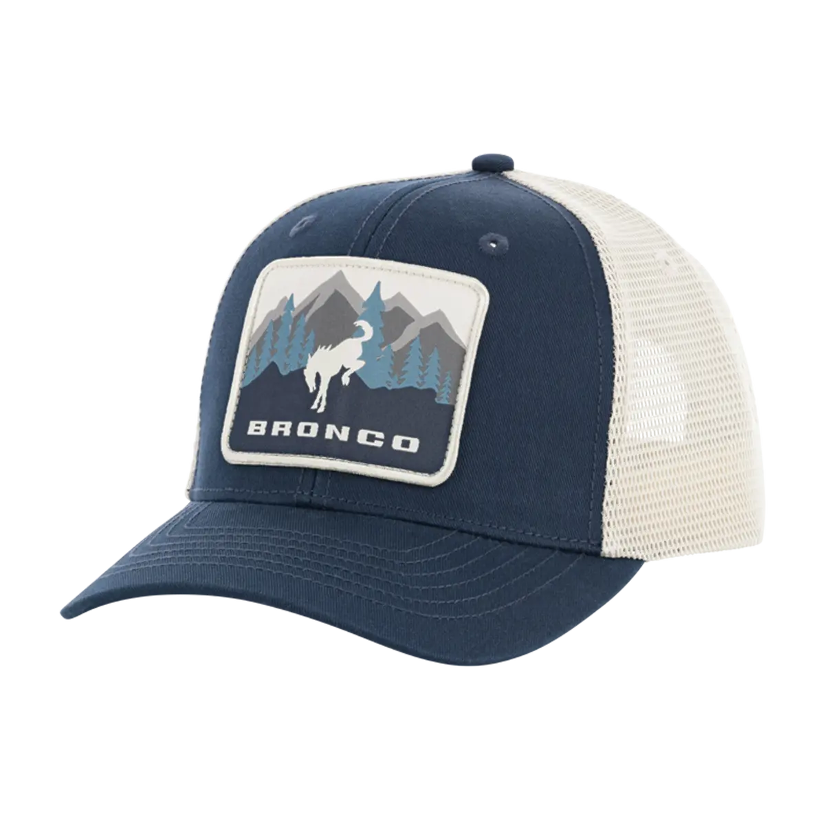 Ford Bronco Gray & Blue Wilderness Patch Hat 1