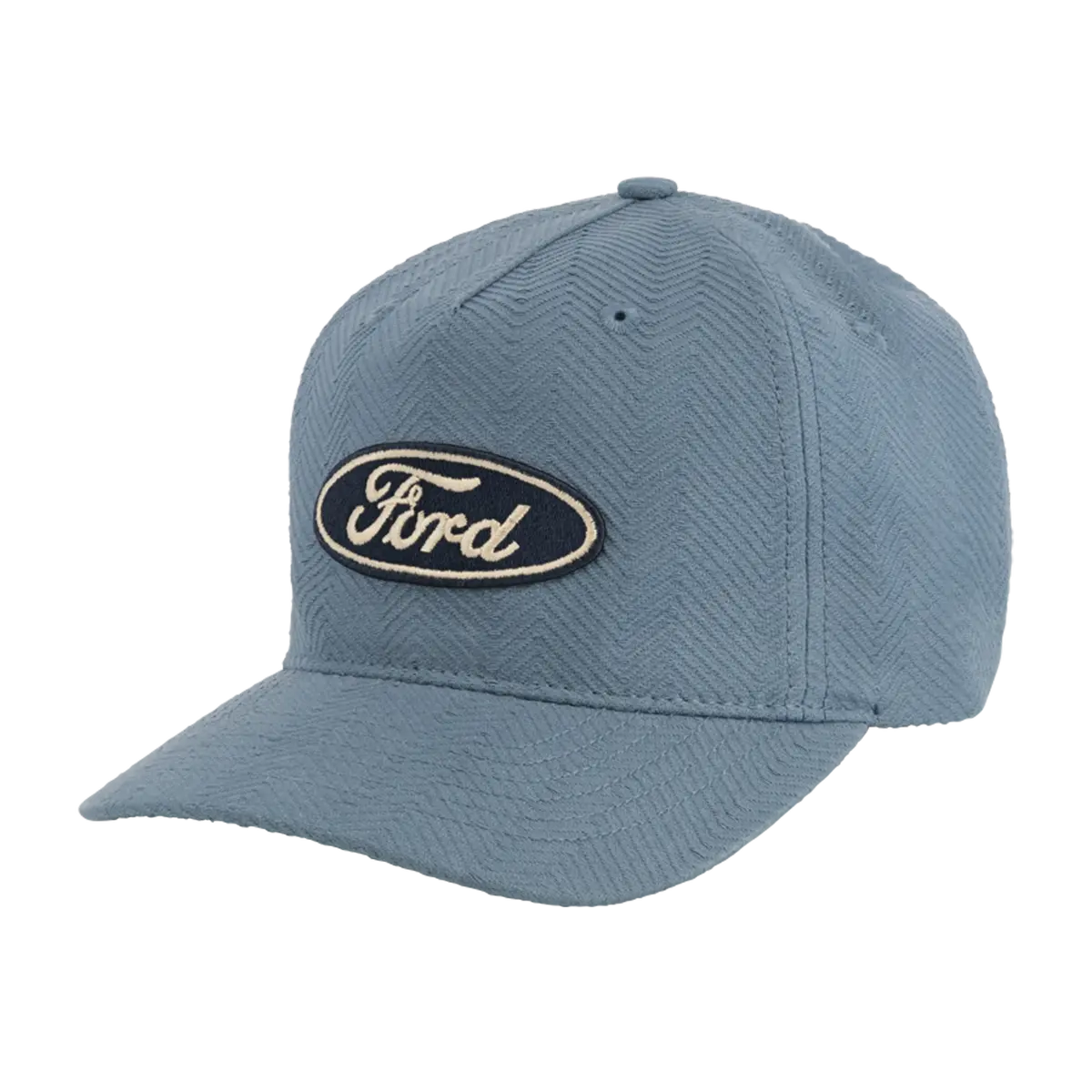 Ford Oval Patch Light Blue Chevron Hat 1