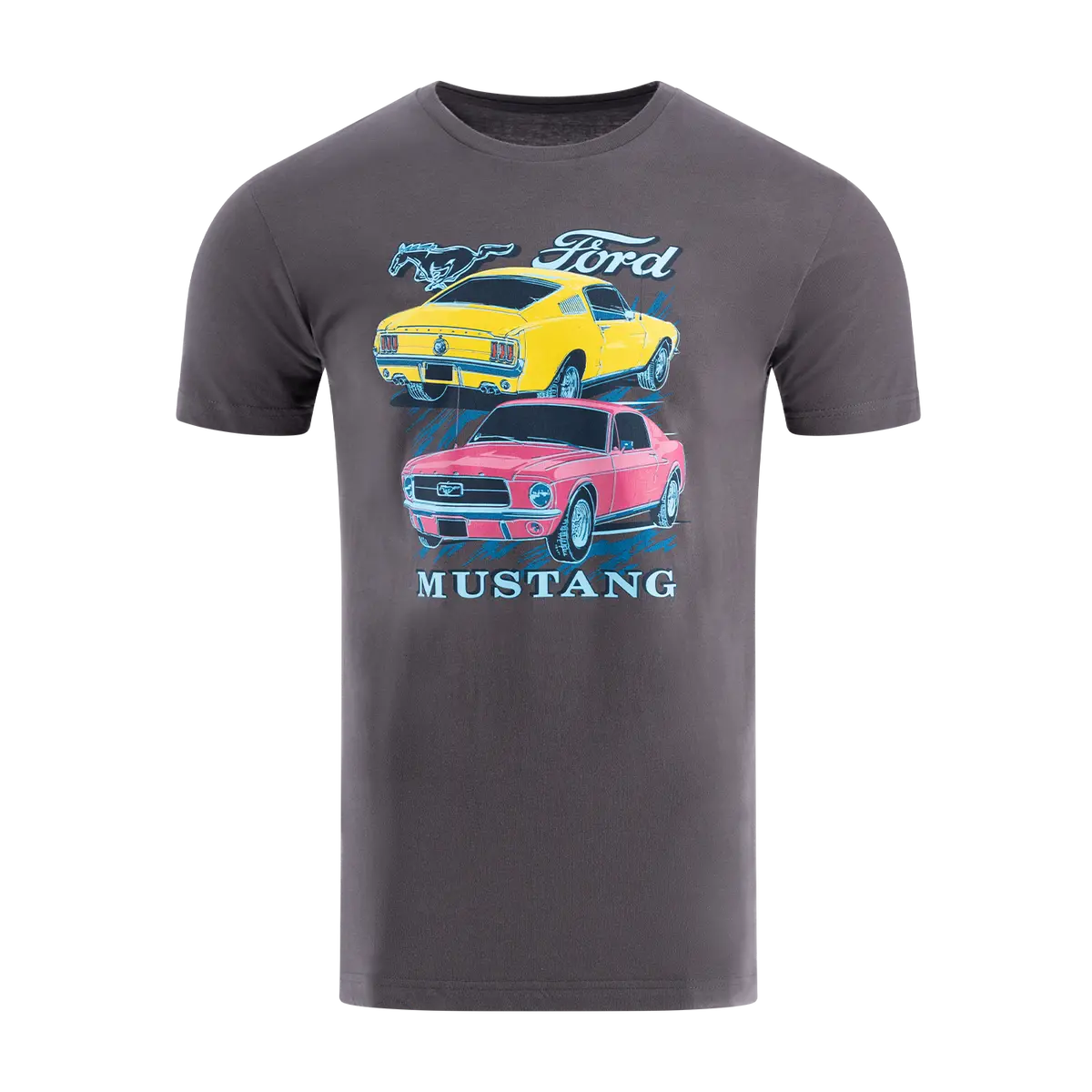 Ford Mustang Mens Neon Dreams 1960S Graphic T-Shirt 1