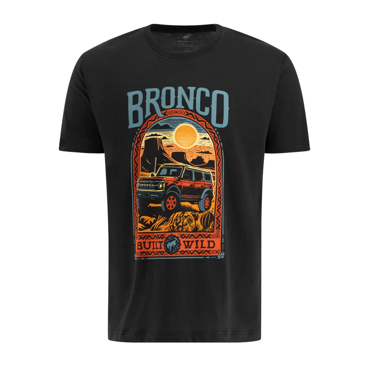 Ford Bronco Built Wild Mens Off Road Desert Adventure T-Shirt 1