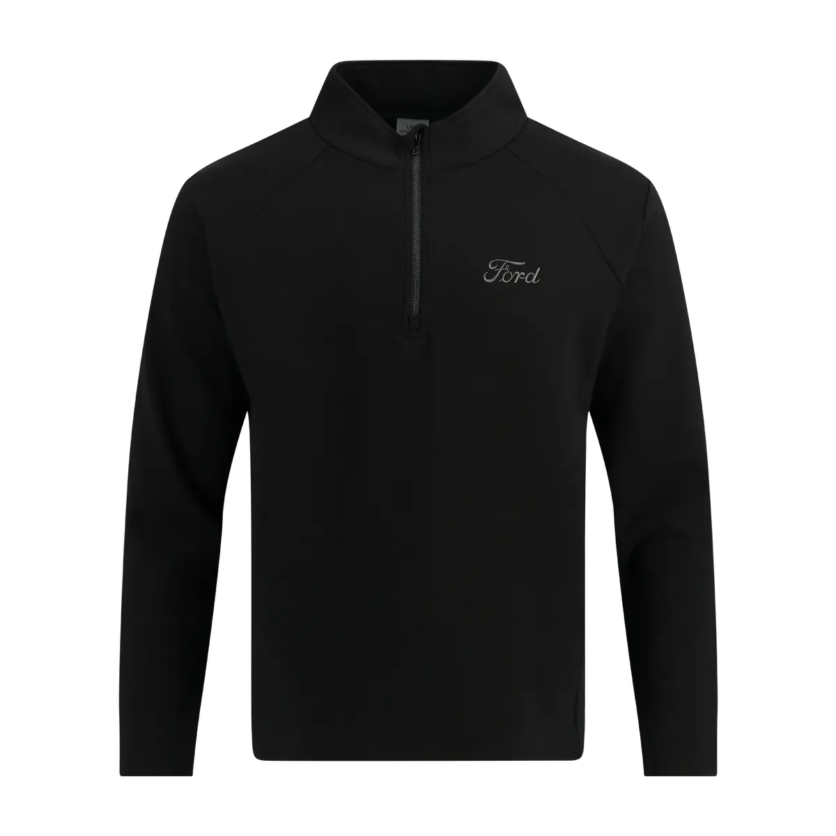 Ford Mens Black Long Sleeve Performance Quarter Zip 1
