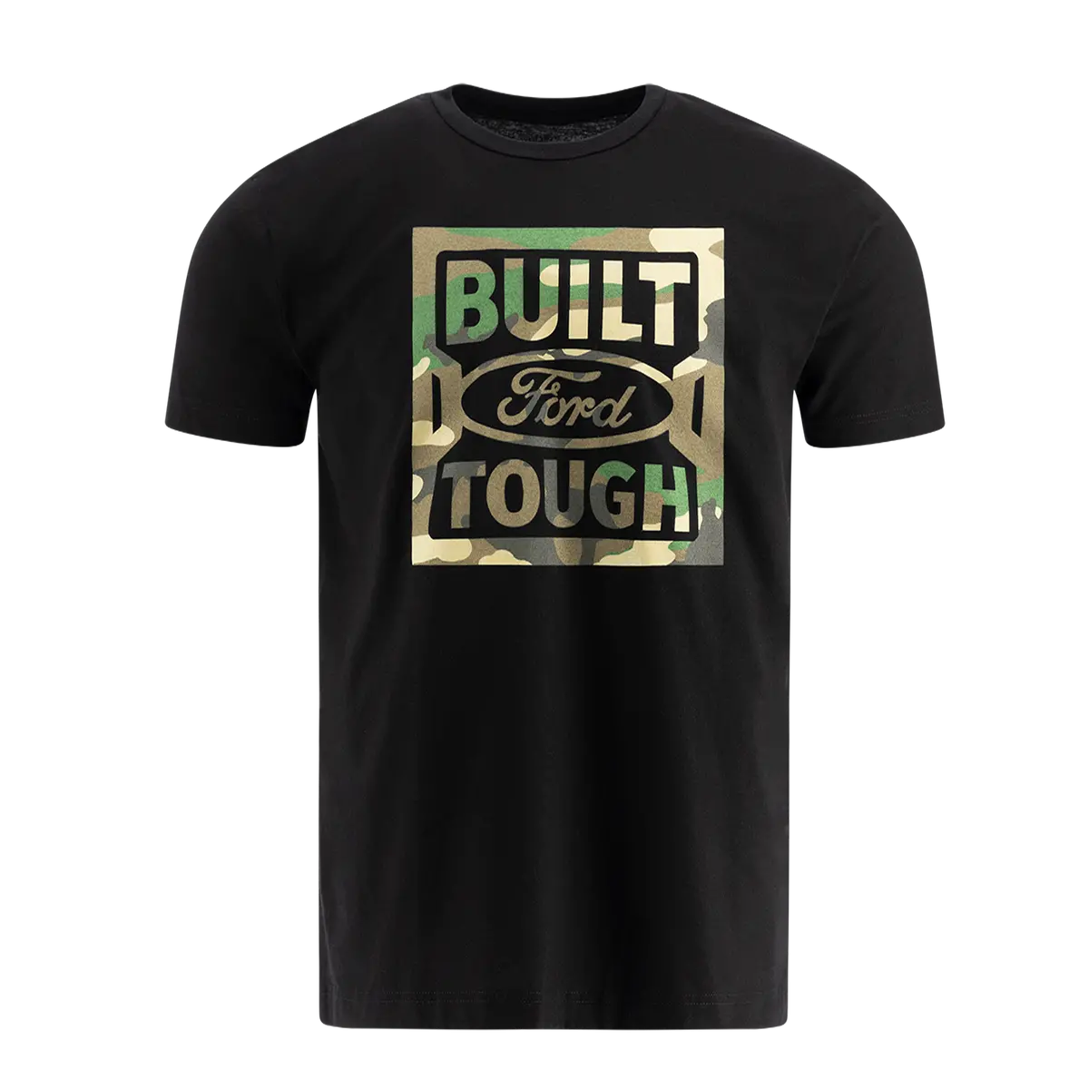 Ford Built Ford Tough Mens Camouflage Logo Short Sleeve T-Shirt 1