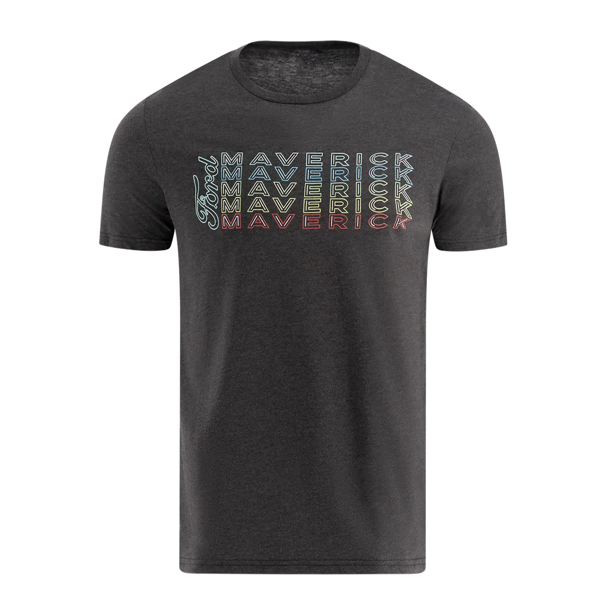Ford Maverick Mens Gradient Neon Sign Graphic T-Shirt 1