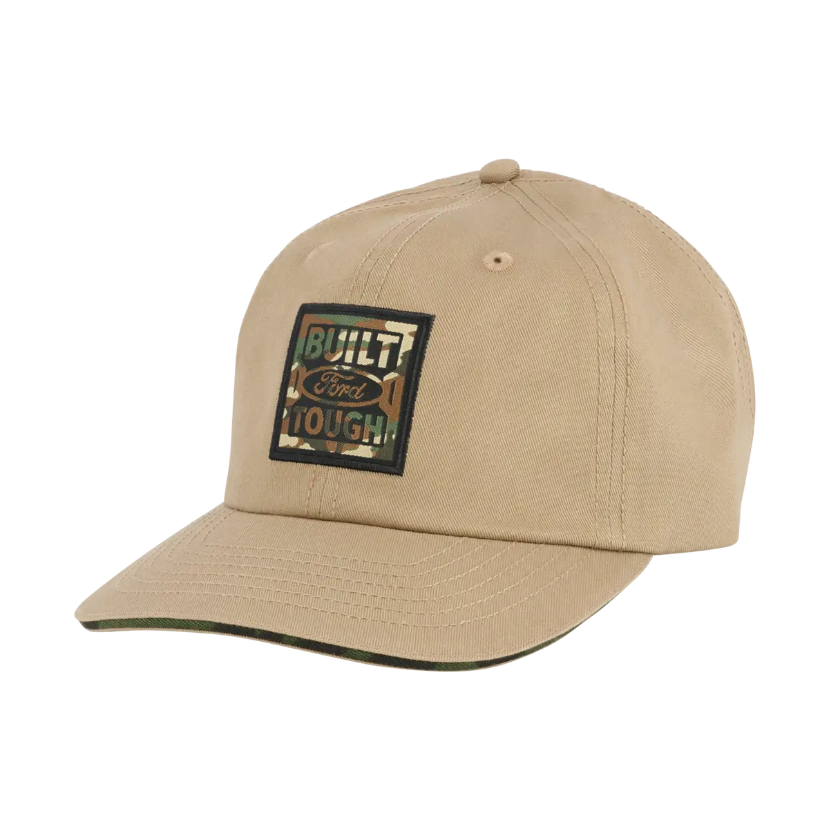 Built Ford Tough Camouflage Patch Canvas Slide Back Hat 1