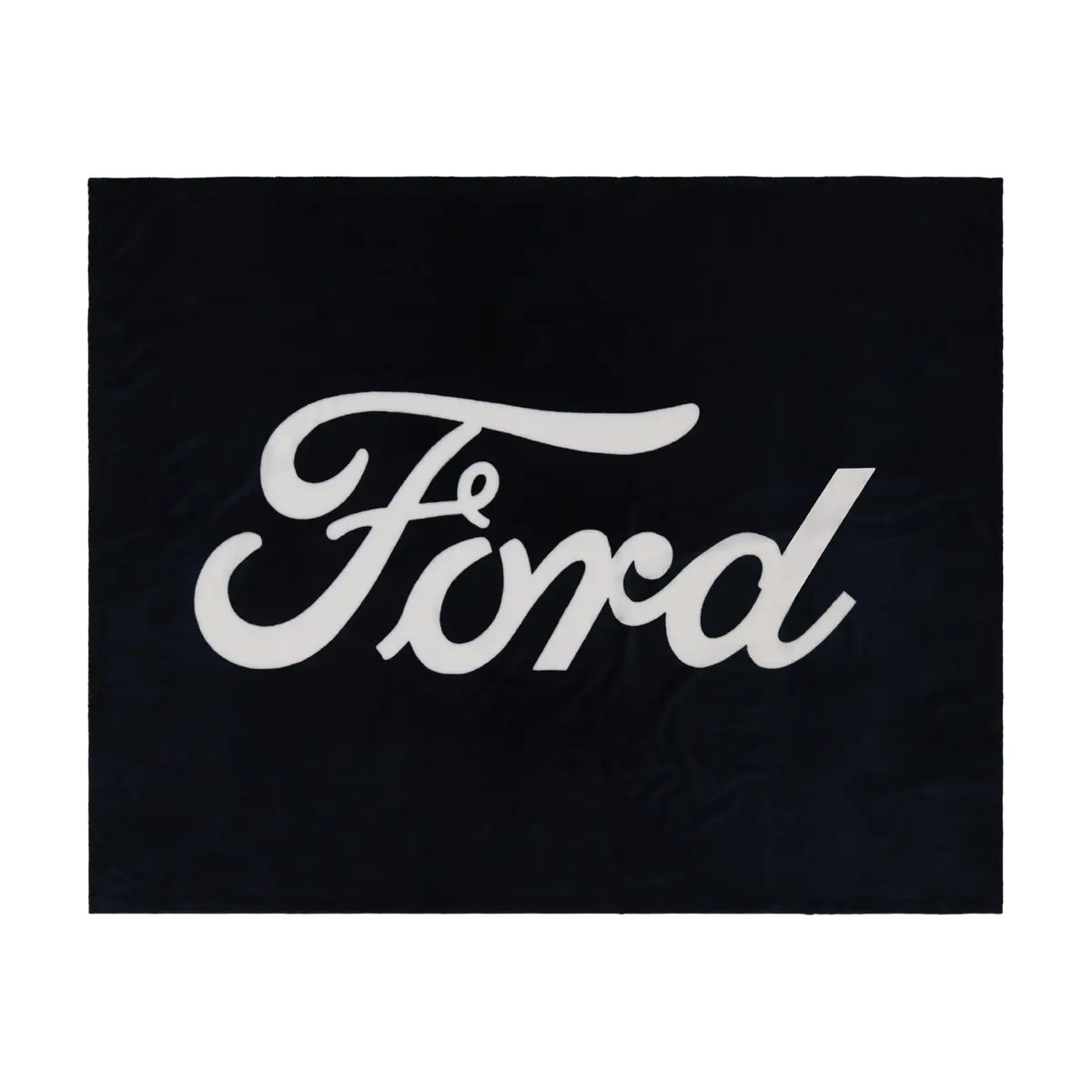 Ford Script Navy Blue Throw Blanket 1