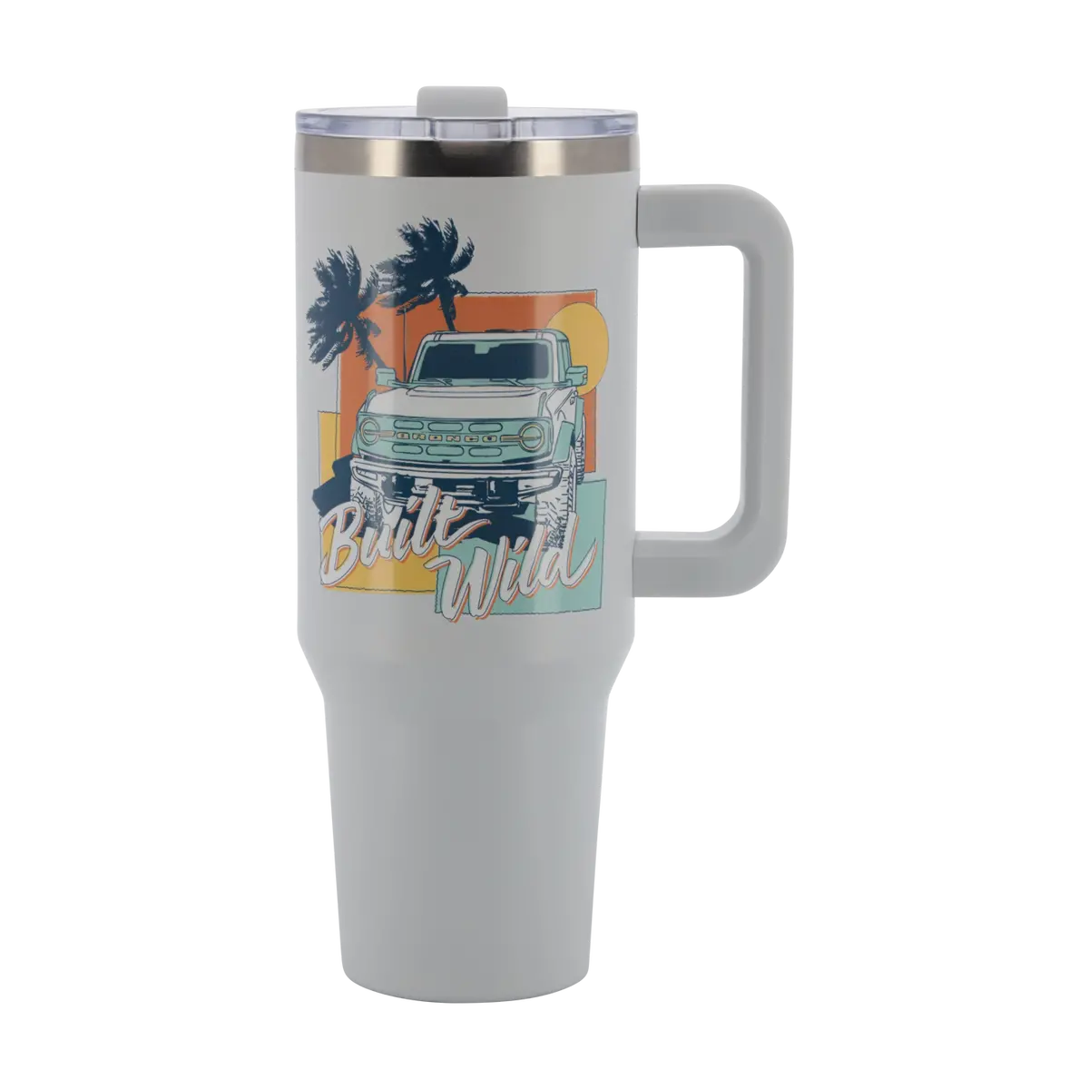 Ford Bronco Built Wild Gray 40Oz Stainless Steel Tumbler 1