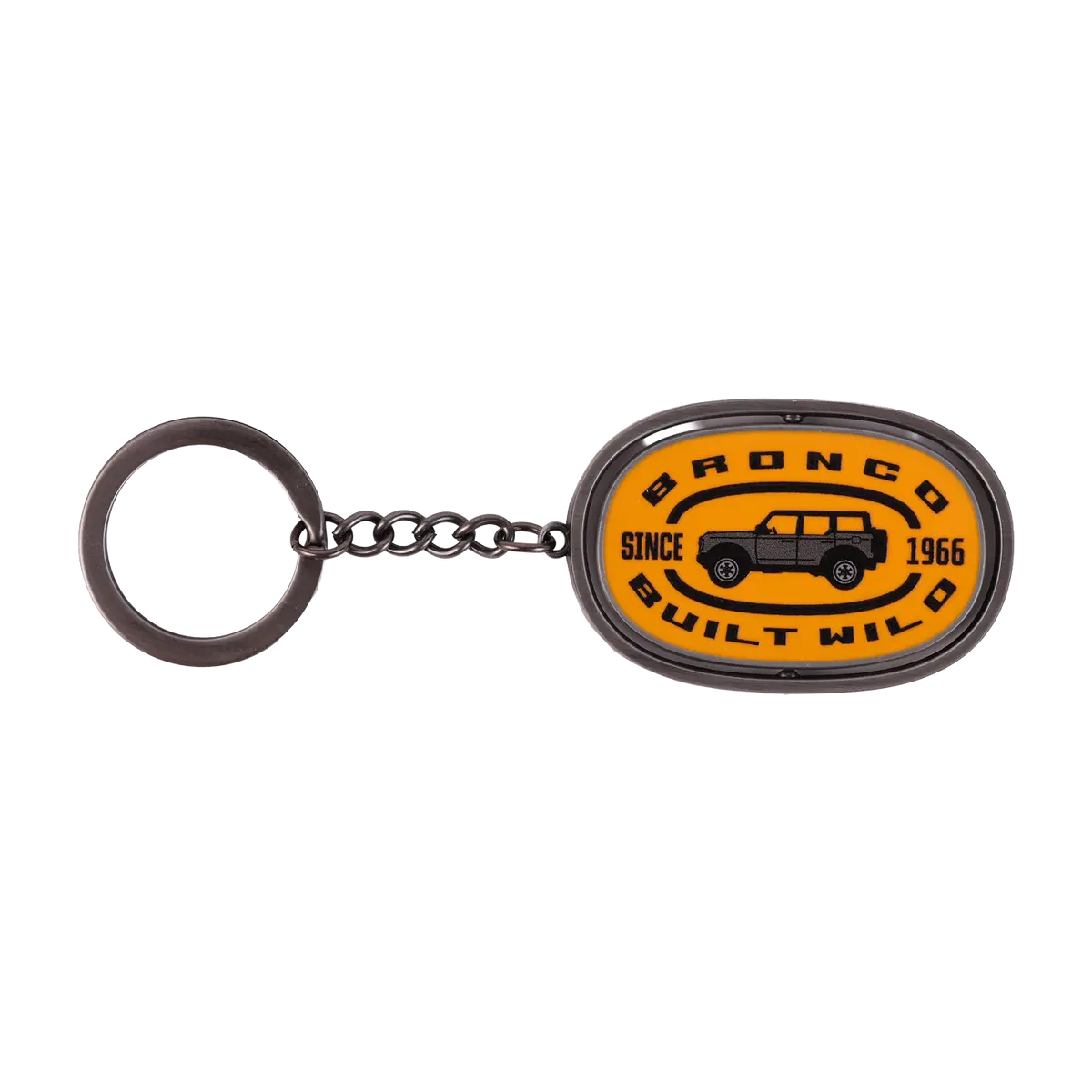 Ford Bronco Built Wild Since 1966 Spinner Keychain 1