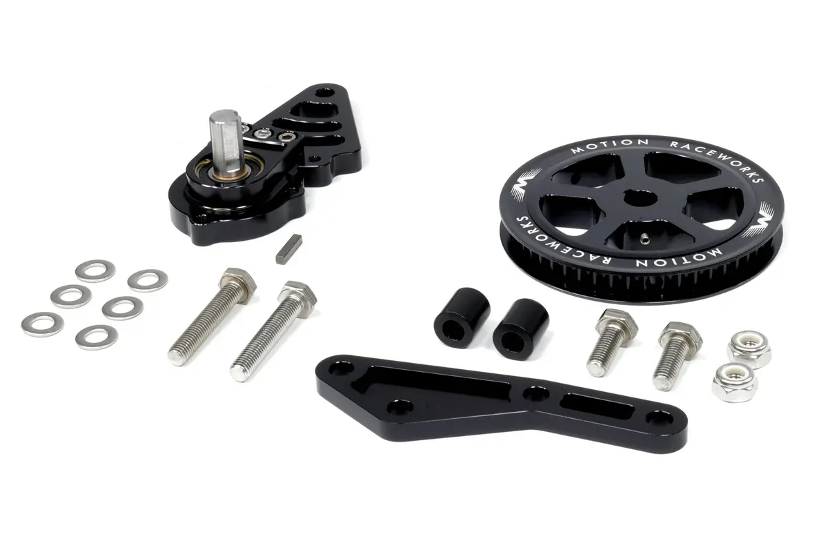 Motion Raceworks Driver Side Ls Mechanical Belt Drive Fuel Pump Bracket F-Body Spacing 2