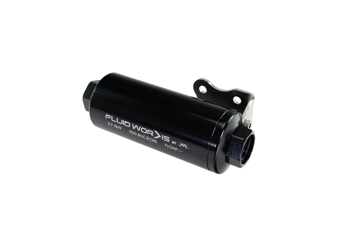Fluidworks 6Gpm Compact 10Orb Pre Fuel Filter W/ Mount (100 Micron) 1