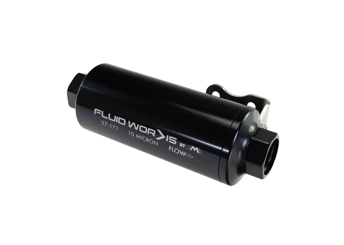 Fluidworks 12Gpm 12Orb Post Fuel Filter W/ Mount (10 Micron) 27-171 1