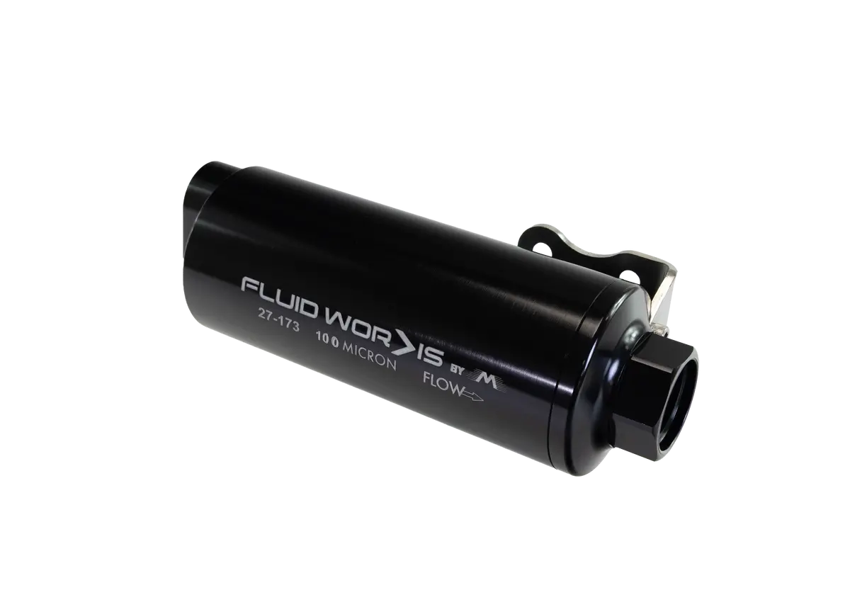Fluidworks Dual Inlet 12Gpm Pre Fuel Filter W/ Mount (100 Micron) 27-173 1