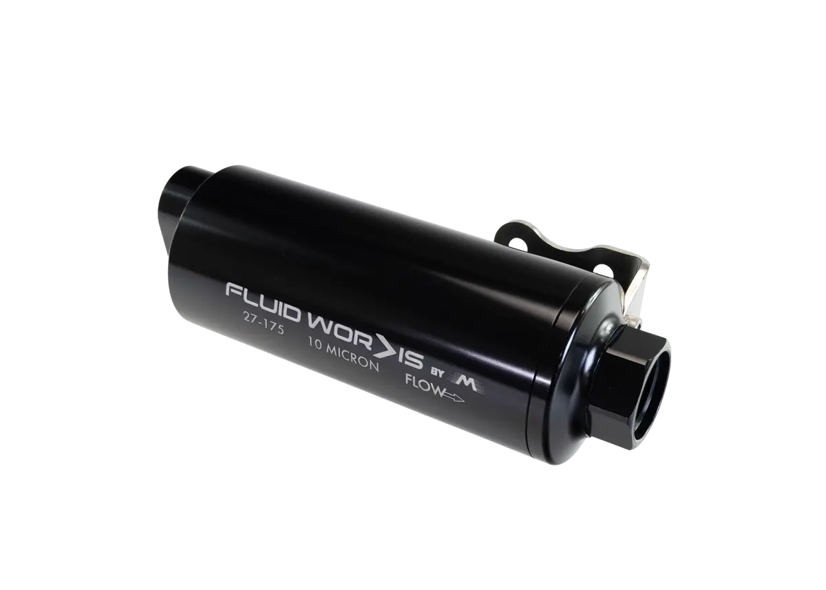 Fluidworks Dual Inlet 12Gpm Post Fuel Filter W/ Mount (10 Micron) 27-175 2