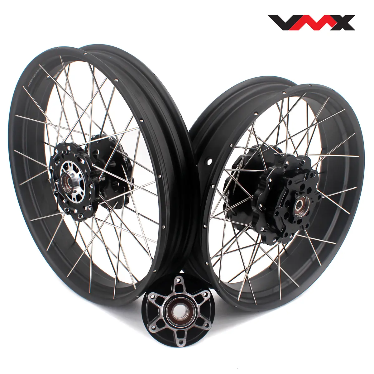 Vmx-Racing 19-17In. Spoke Tubeless Wheels Fit For Ktm390 Adventure Orange/White Fit For Husqvarna 401 2020 2021 1