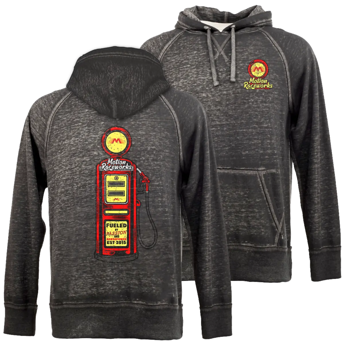 Motion Vintage Gas Pump Hoodie: Closeout 1