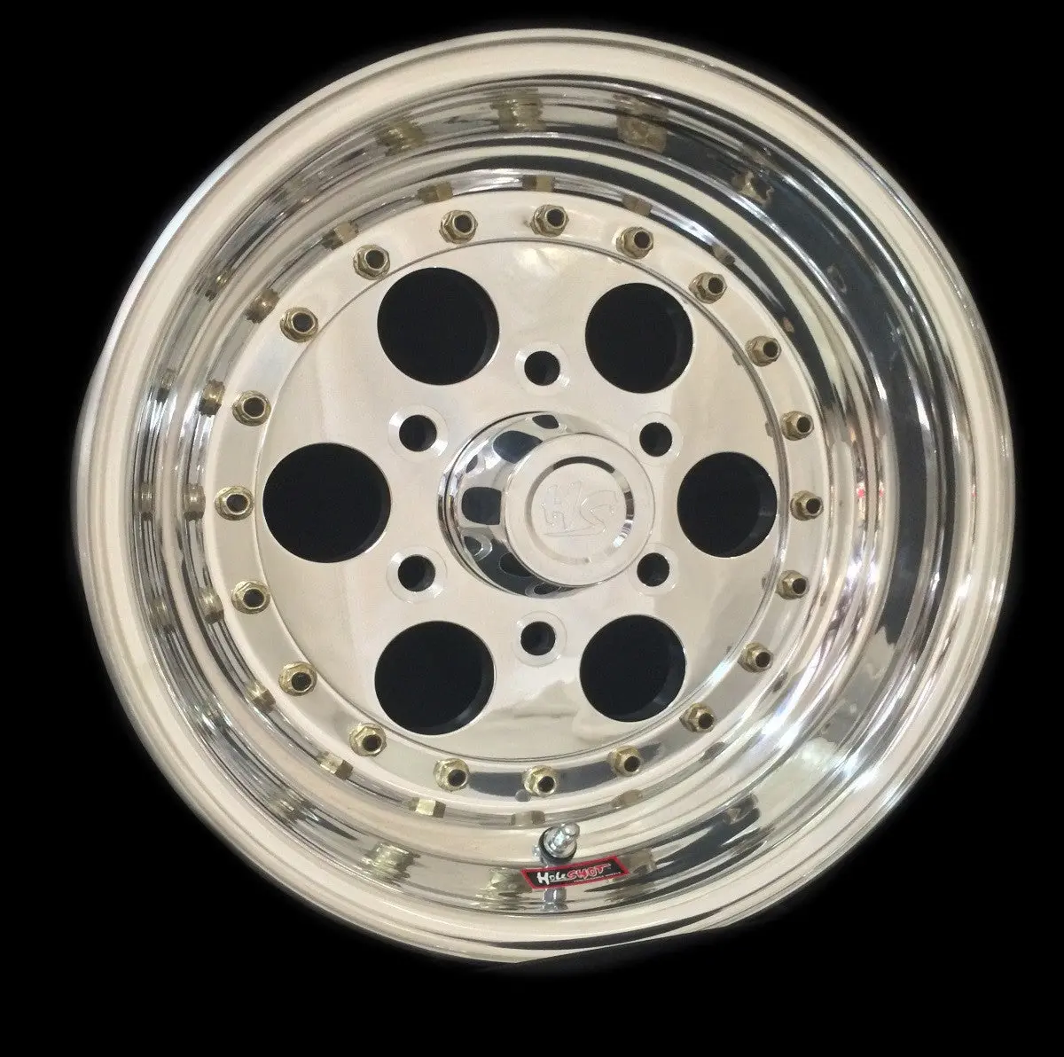 16" Holepro 6 Lug 3-Pc Wheel 1