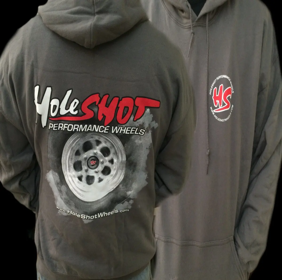 Holeshot Burnout Hoodie - Grey 1