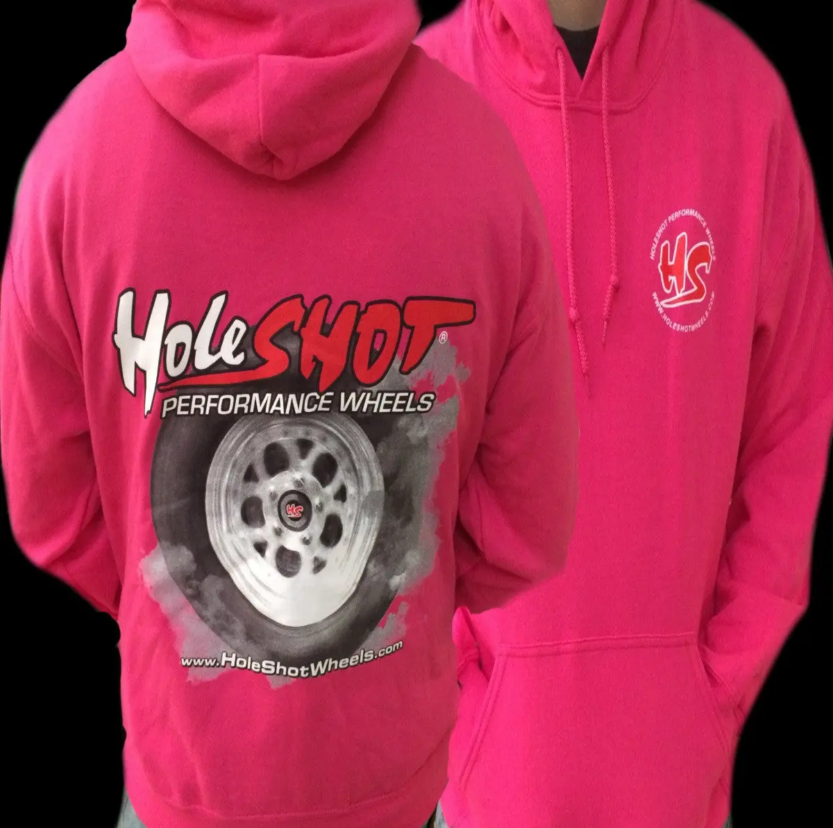 Holeshot Burnout Hoodie - Pink 1