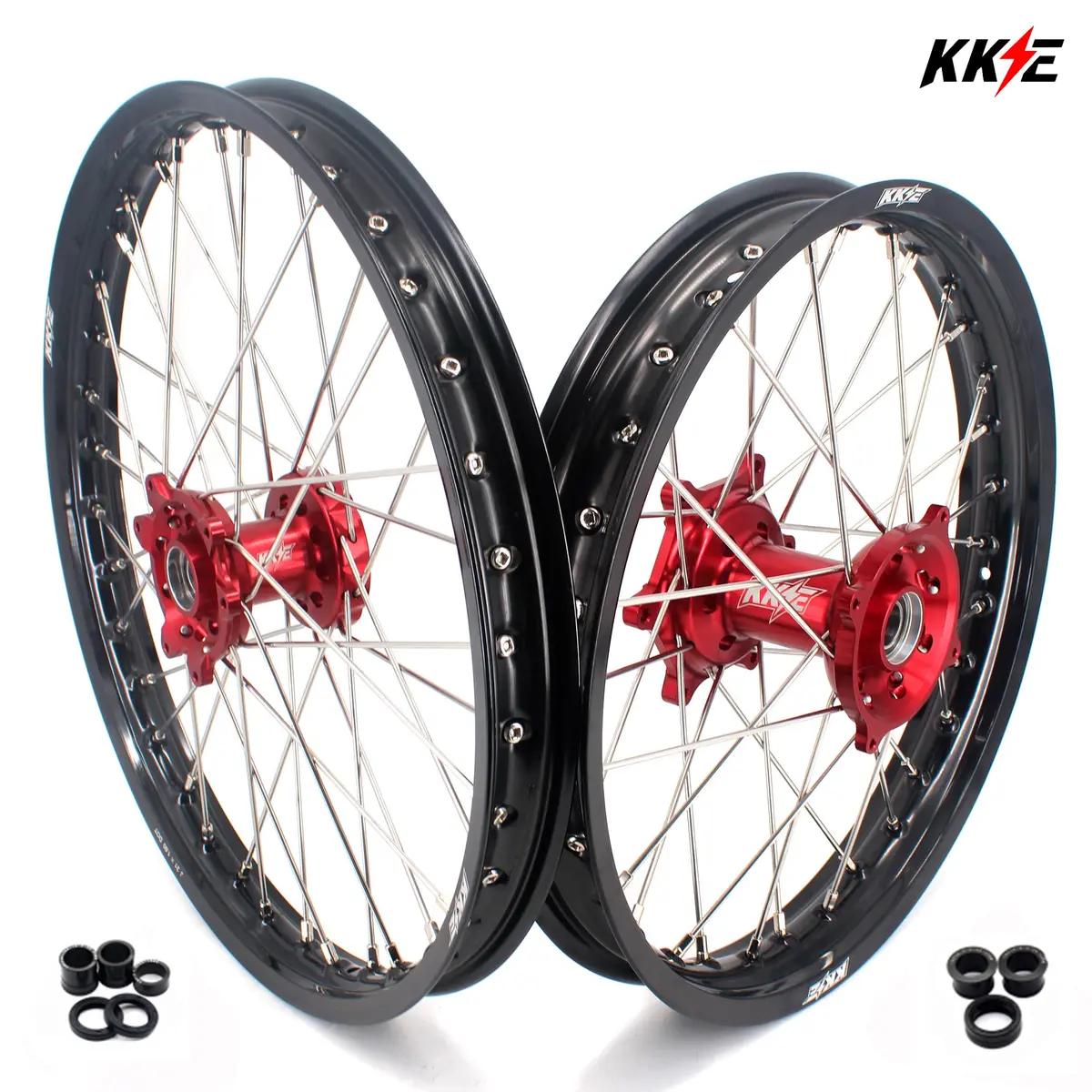 Kke 21" 19" Or 21" 18" Dirt Bike Wheels Set For Honda Crf250r 2014-2025 Crf450r 2013-2025 Crf450l 2019-2021 1