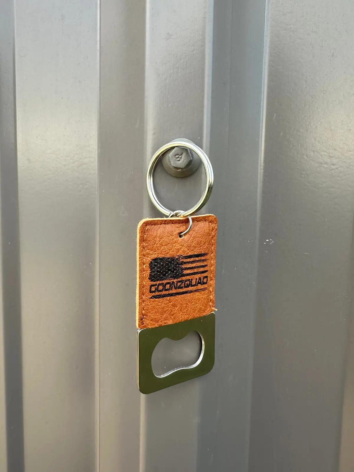 Leather Goonzquad Bottle Opener 1