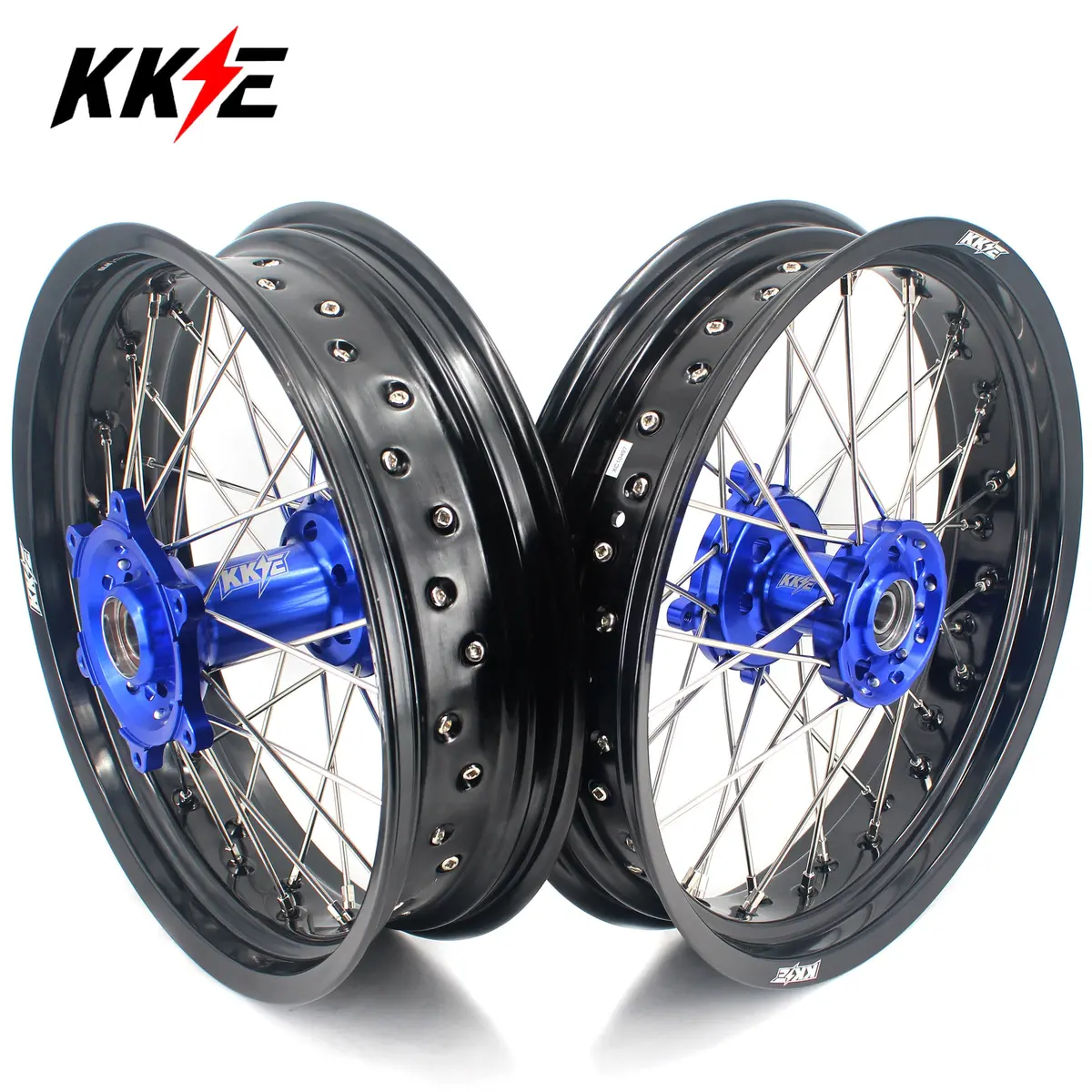 Kke 3.5*17 / 4.25*17 Supermoto Wheels Rim Set For Sherco Ser Sef All Model 1