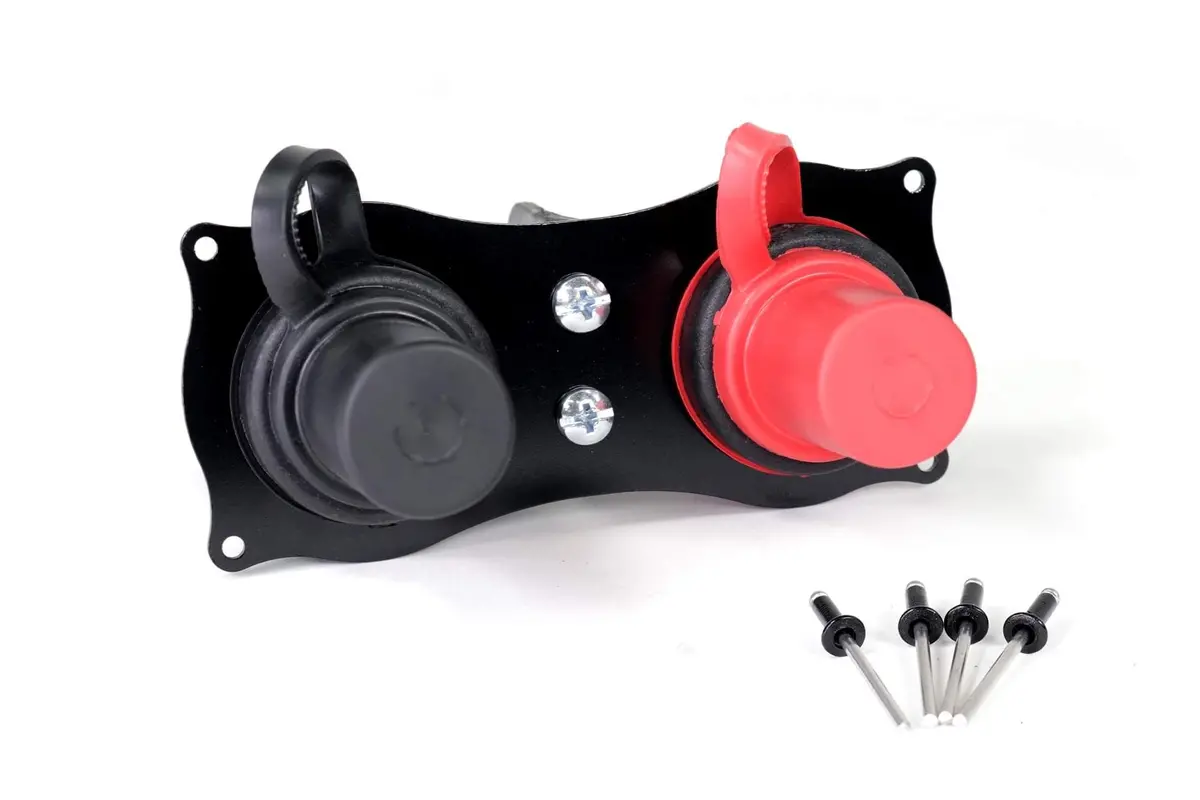 Battery Charging Lug Bulkhead W/ Black Anodized Mounting Flange 18-170 1