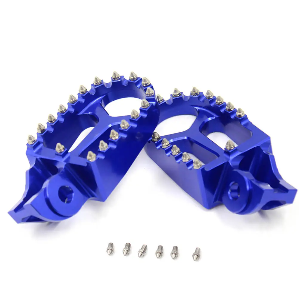 Kke Cnc Footpegs Pedals For Ktm Sx Sxf Xc Xcf 125 150 250 350 450 2016-2020 Orange/Blue/Black 2
