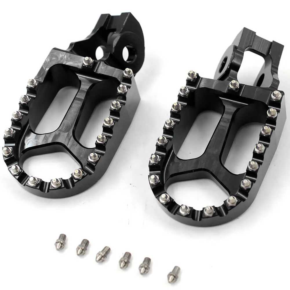 Kke Cnc Footpegs Pedals For Ktm Sx Sxf Xc Xcf 125 150 250 350 450 2016-2020 Orange/Blue/Black 3
