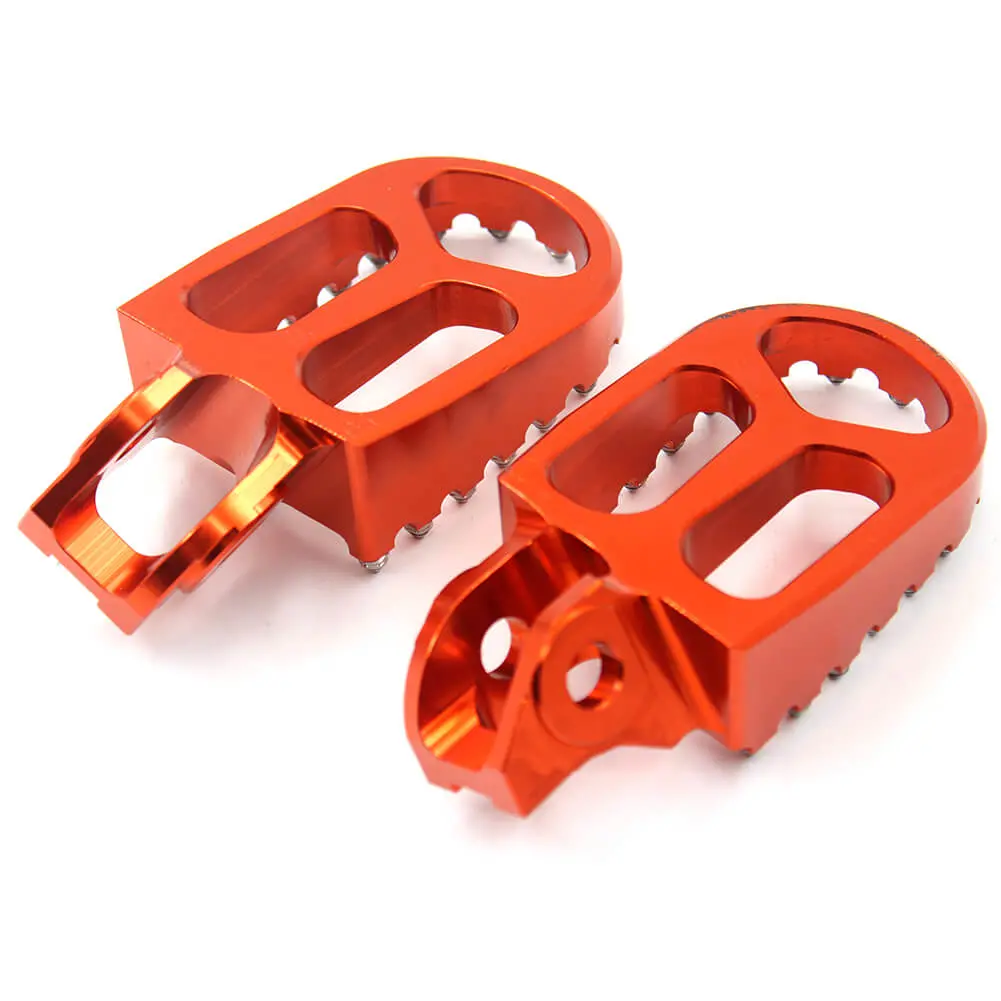 Kke Cnc Footpegs Pedals For Ktm Sx Sxf Xc Xcf 125 150 250 350 450 2016-2020 Orange/Blue/Black 2