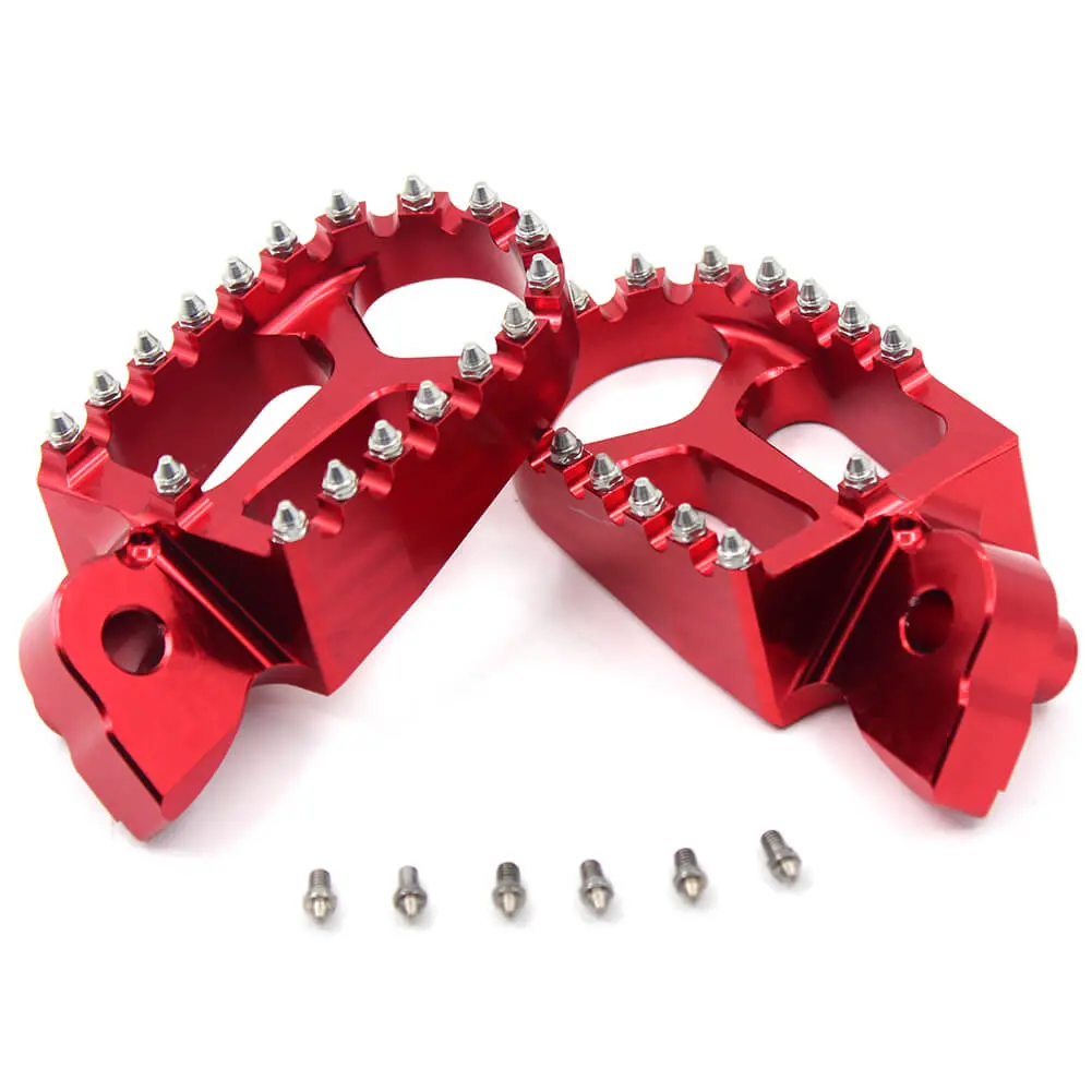Kke Red Blue Black Cnc Billet Fotpegs For Husqvarna Cr Sm Smr Tc Te Txc Wr 50-610 1999-2013 1