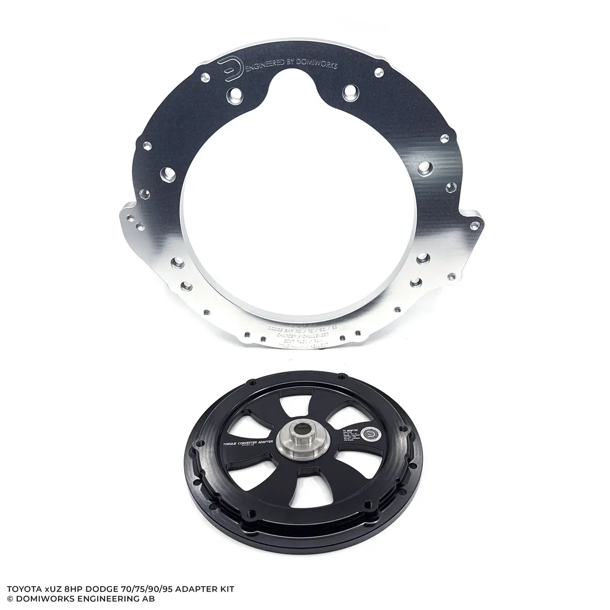 Domiworks Engineering - Toyota 1Uz/2Uz/3Uz To Dodge 8Hp 70/75/90/95 Charger/Challenger/Scat Pack Hellcat Trackhawk Ram Adapter Kit 1