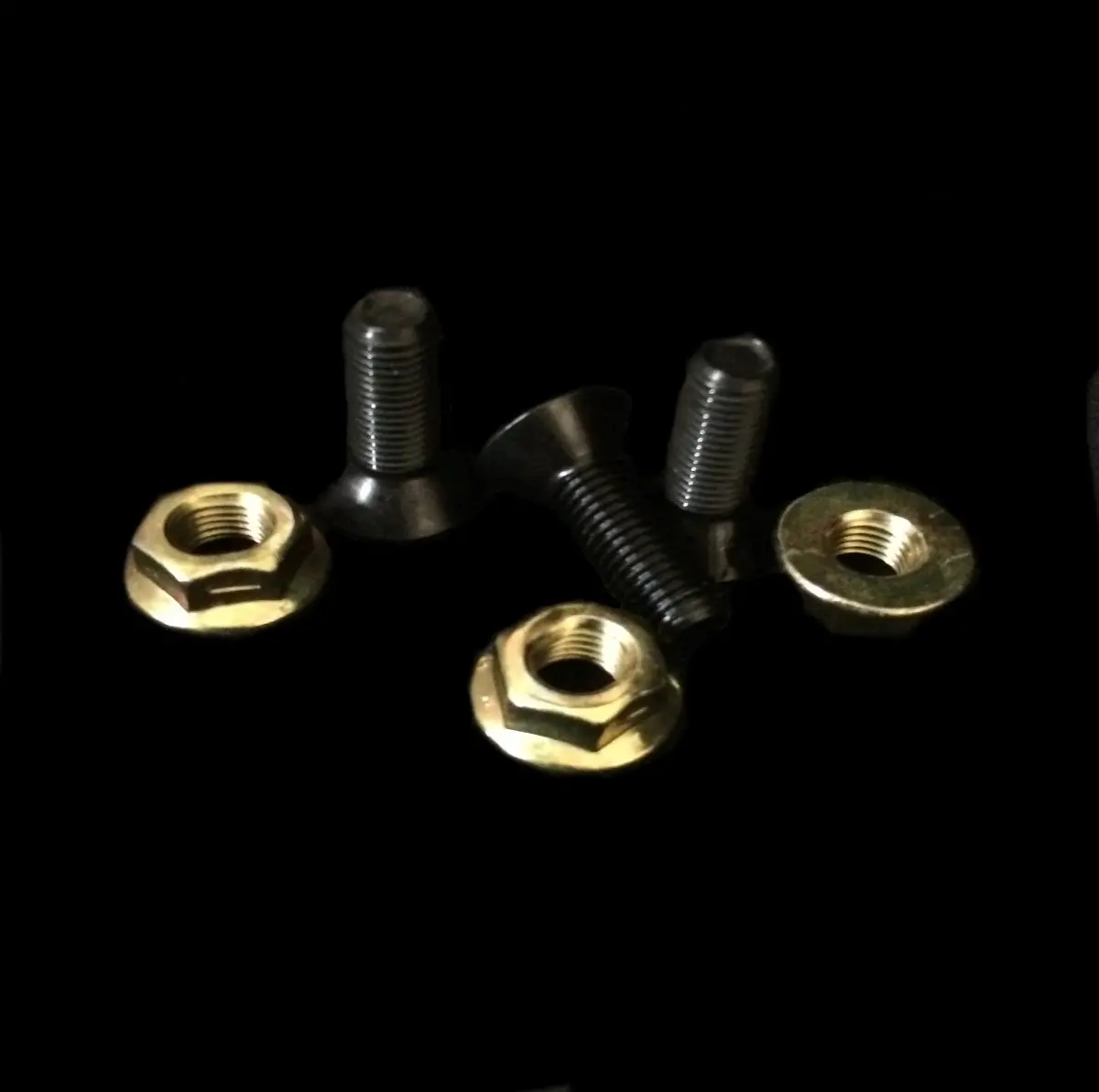 Center Hardware - Replacement Set Of 20, Standard Hardware (Grade 8, Black Bolts, Gold Nuts) 1